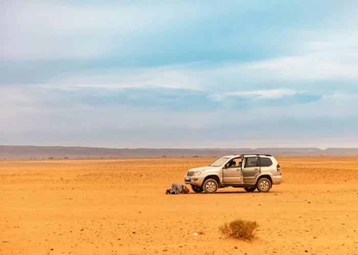 4x4 vehicle in the desert