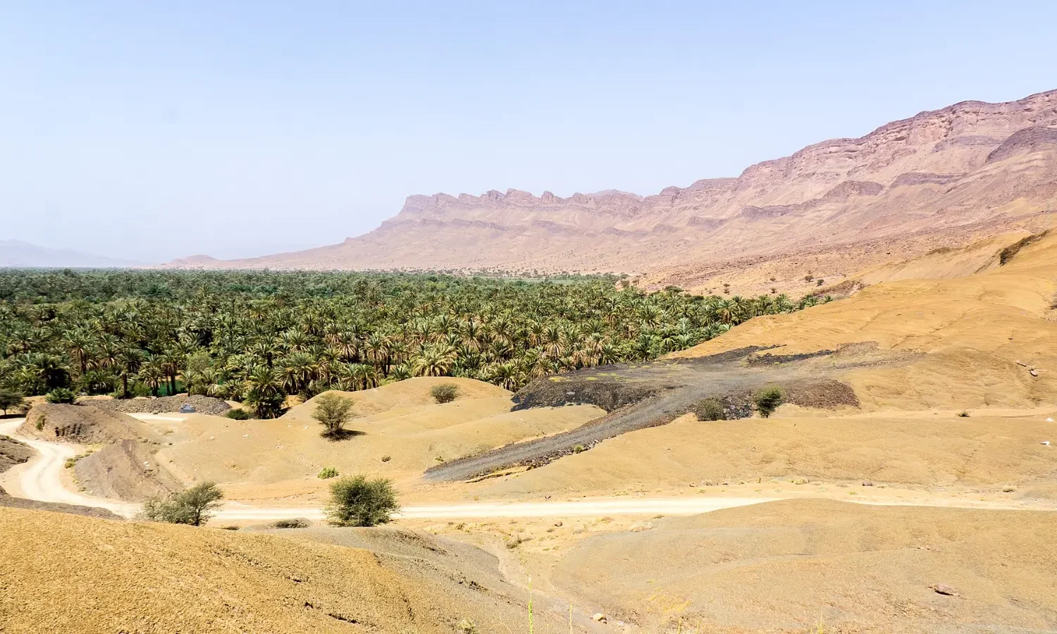Mountain range above the Draa Valley