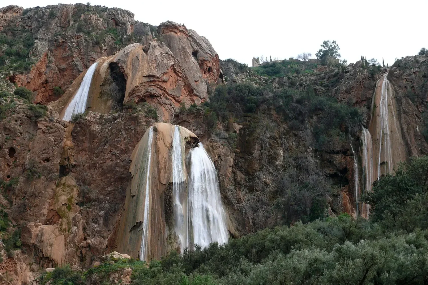 The Bridal Veil waterfall at Imouzzer Ida Outanane