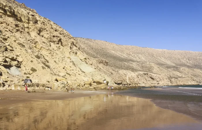 Imsouane bay and cliffs on the Atlantic coast north of Agadir