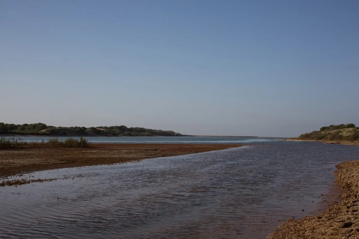 The Oued Massa estuary meeting the Atlantic