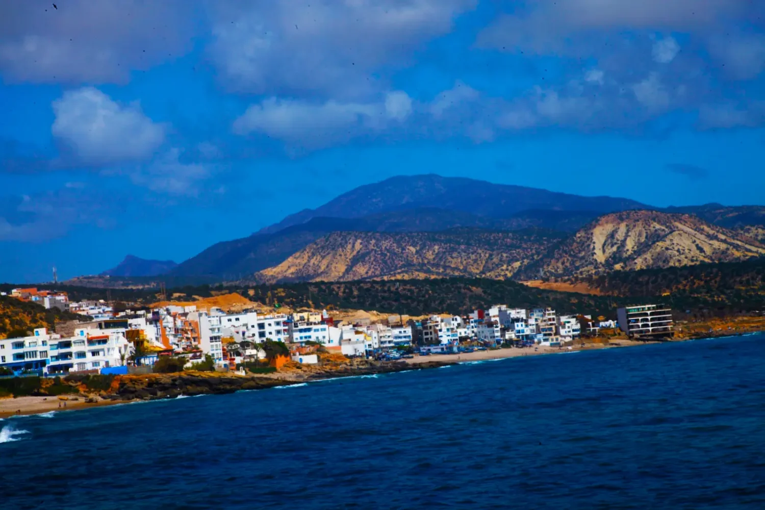 Taghazout bay and the Atlas foothills