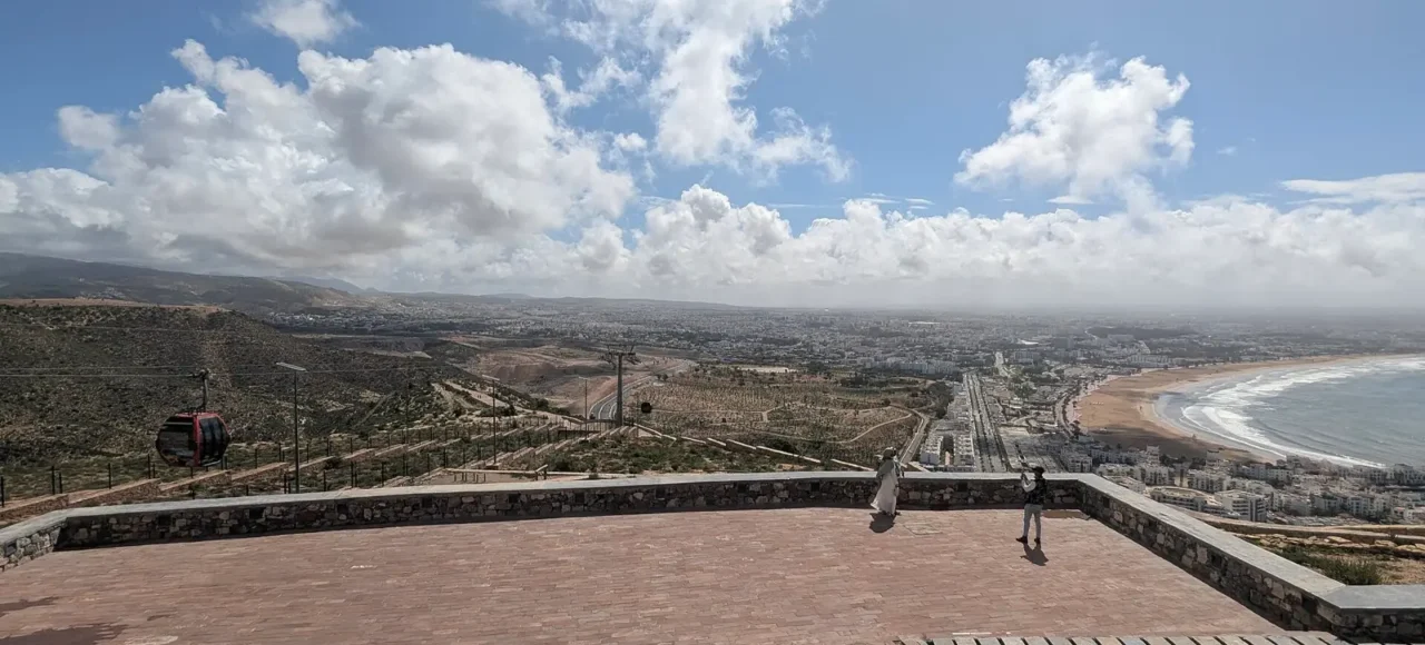 View south over Agadir from the Kasbah of Agadir Oufella