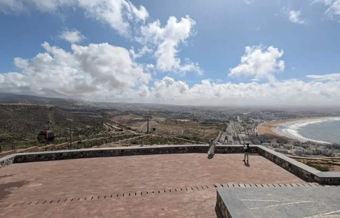 View south over Agadir from the Kasbah of Agadir Oufella