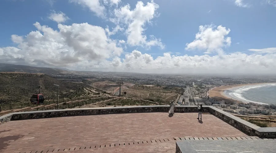 View south over Agadir from the Kasbah of Agadir Oufella